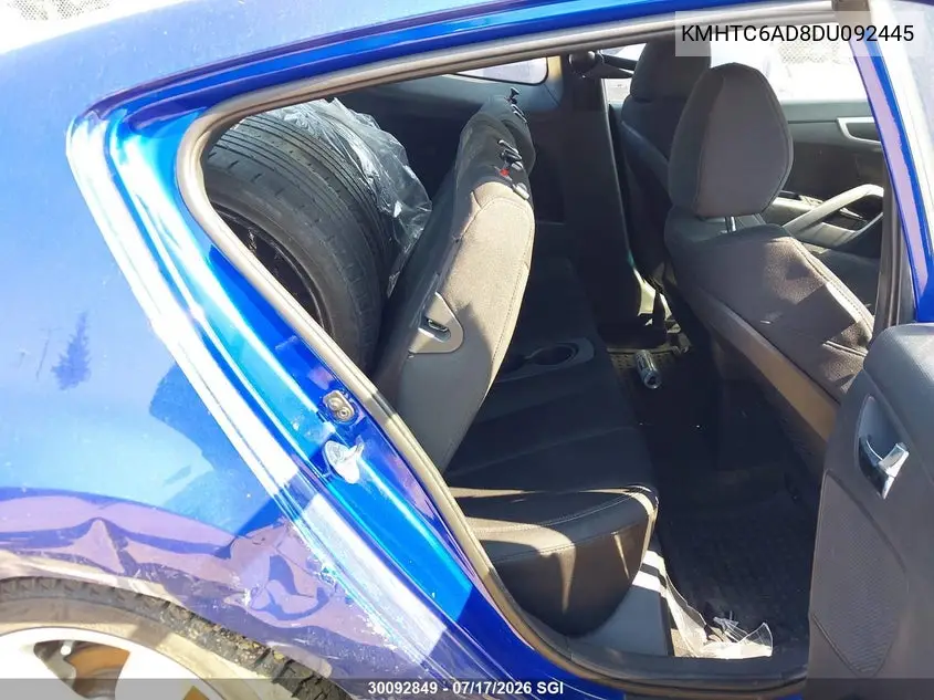 2013 Hyundai Veloster VIN: KMHTC6AD8DU092445 Lot: 30092849