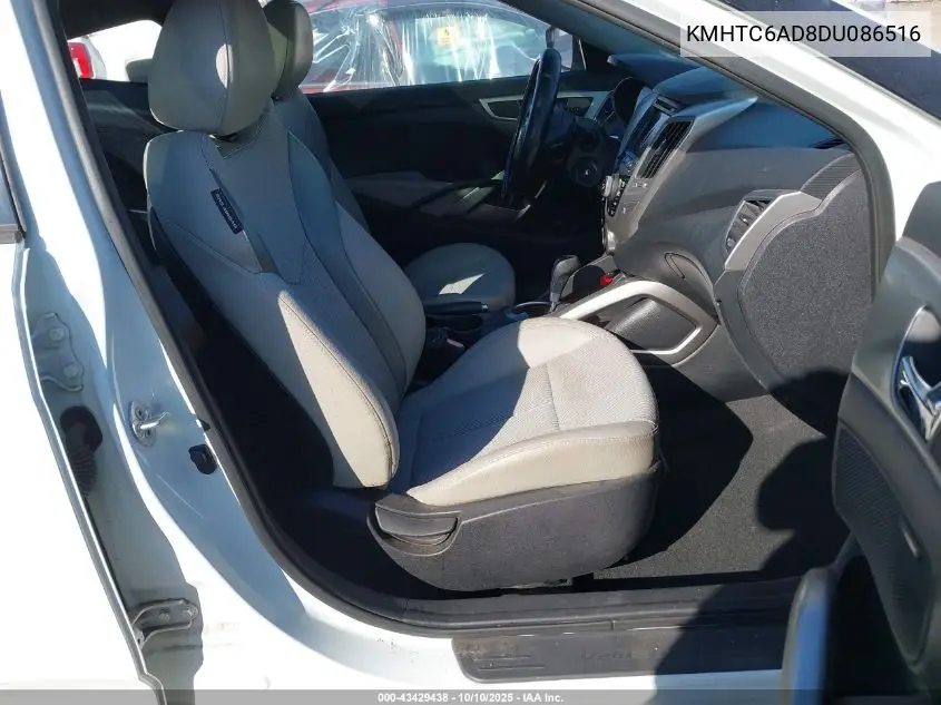 KMHTC6AD8DU086516 2013 Hyundai Veloster Base W/Gray