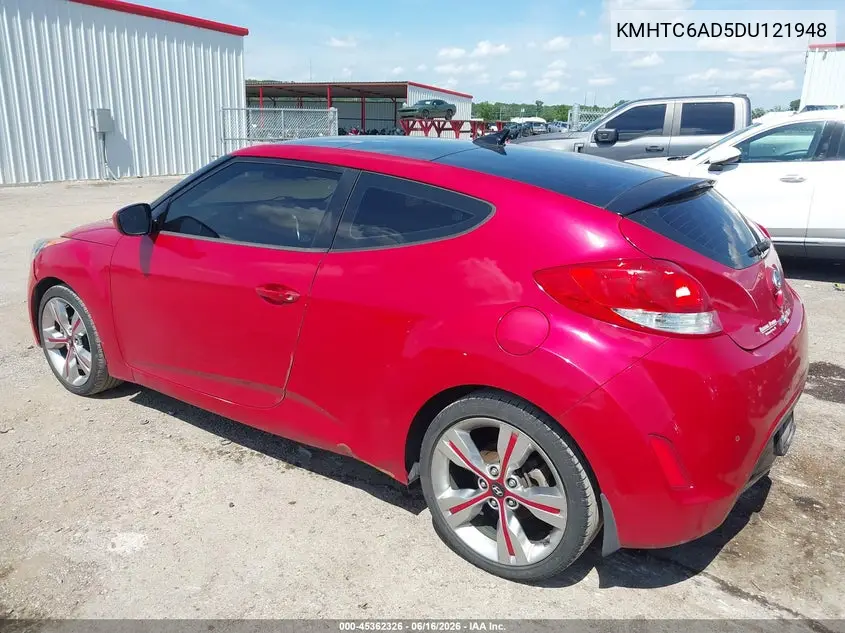 2013 Hyundai Veloster Base W/Gray VIN: KMHTC6AD5DU121948 Lot: 45362326