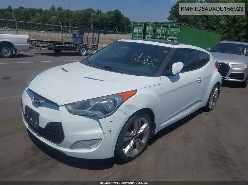 2013 Hyundai Veloster VIN: KMHTC6ADXDU156923 Lot: 45373291