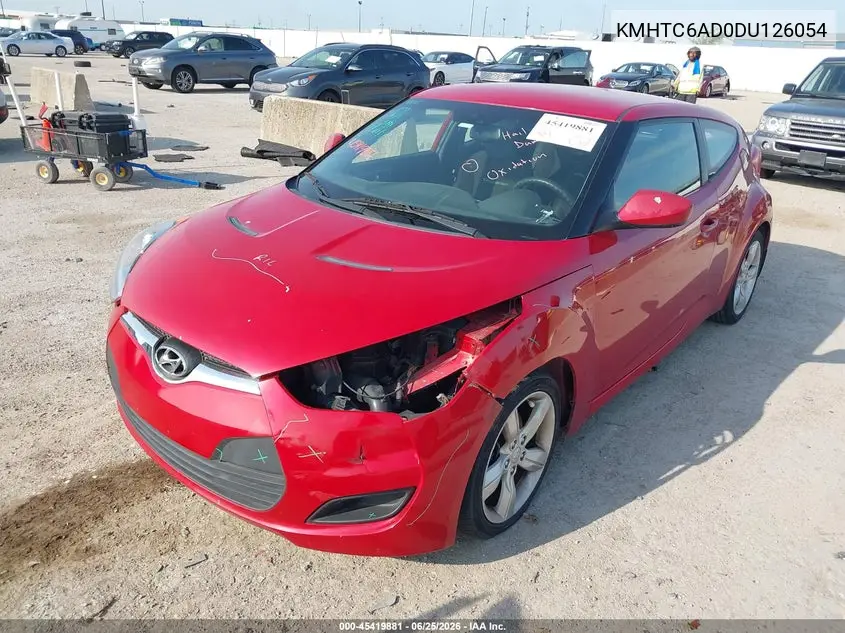 2013 Hyundai Veloster Base W/Black VIN: KMHTC6AD0DU126054 Lot: 45419881