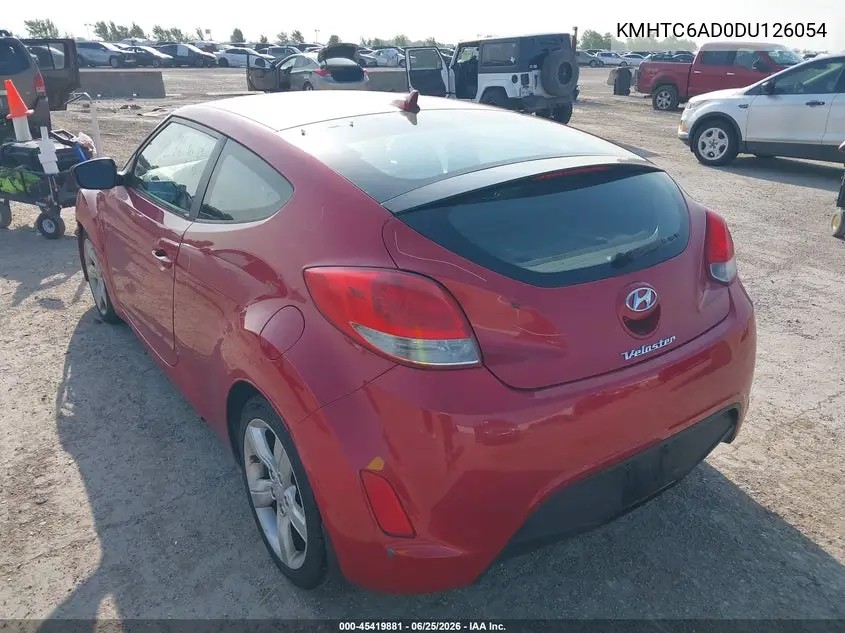 2013 Hyundai Veloster Base W/Black VIN: KMHTC6AD0DU126054 Lot: 45419881