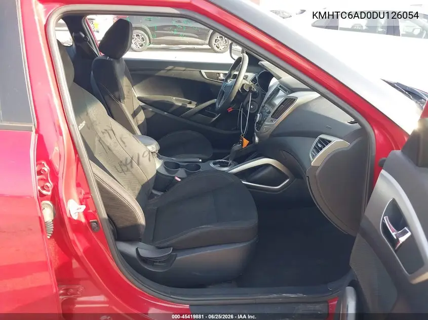 2013 Hyundai Veloster Base W/Black VIN: KMHTC6AD0DU126054 Lot: 45419881