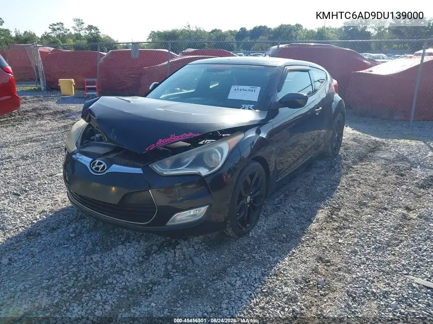 2013 Hyundai Veloster VIN: KMHTC6AD9DU139000 Lot: 45456501