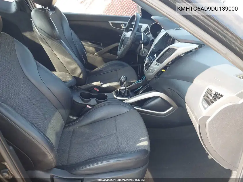 2013 Hyundai Veloster VIN: KMHTC6AD9DU139000 Lot: 45456501