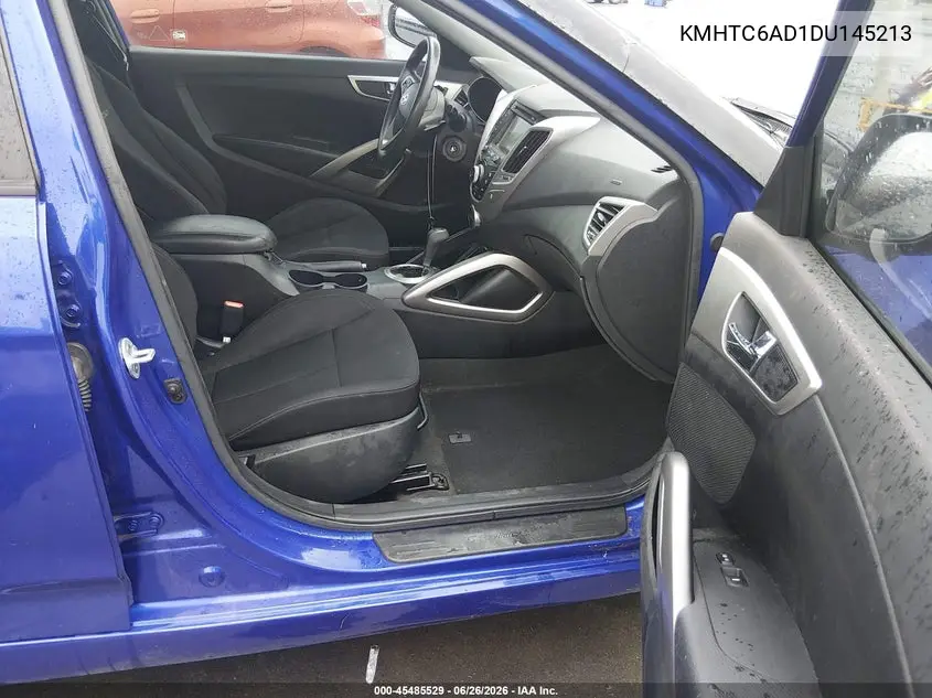 2013 Hyundai Veloster Base W/Black VIN: KMHTC6AD1DU145213 Lot: 45485529