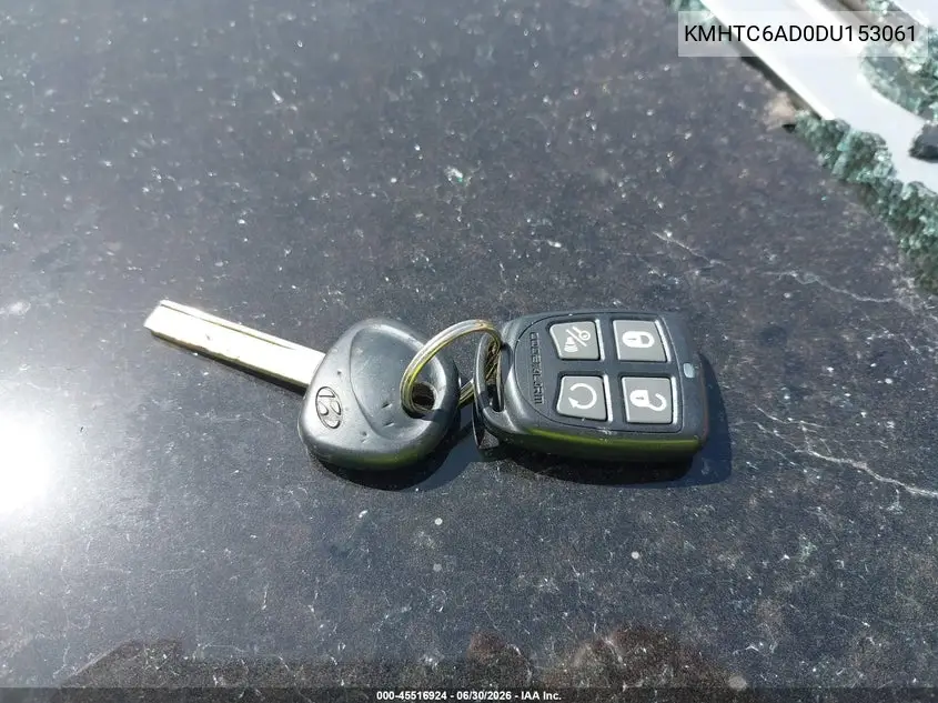 2013 Hyundai Veloster Base W/Black VIN: KMHTC6AD0DU153061 Lot: 45516924