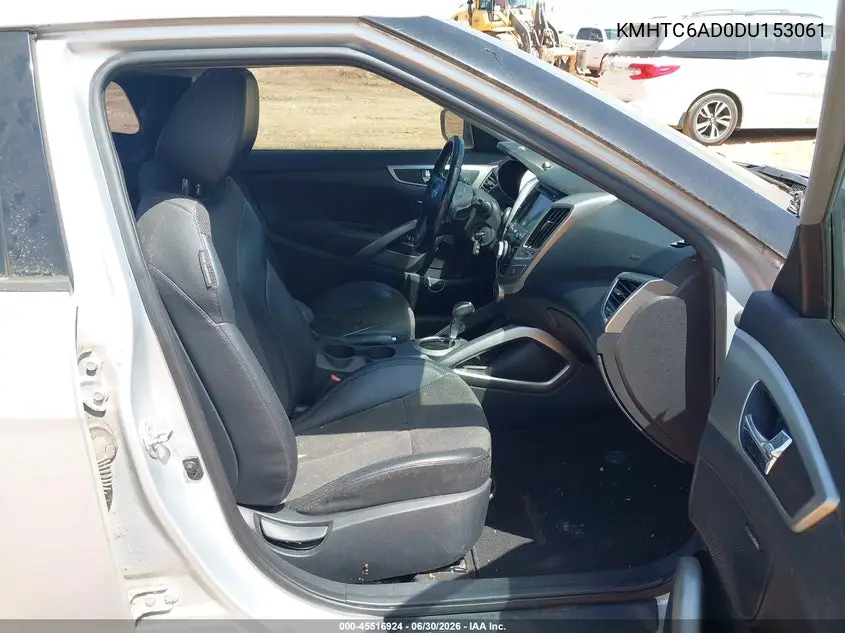 2013 Hyundai Veloster Base W/Black VIN: KMHTC6AD0DU153061 Lot: 45516924