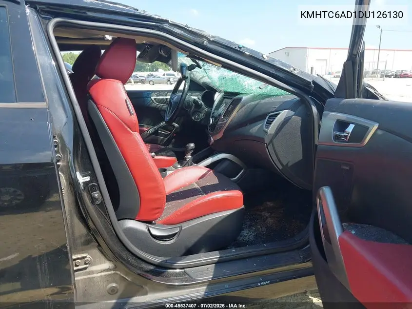 2013 Hyundai Veloster Base W/Red VIN: KMHTC6AD1DU126130 Lot: 45537407