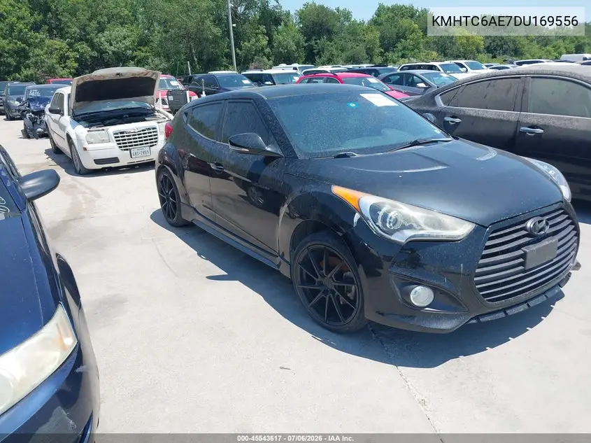 2013 Hyundai Veloster Turbo W/Black VIN: KMHTC6AE7DU169556 Lot: 45543617