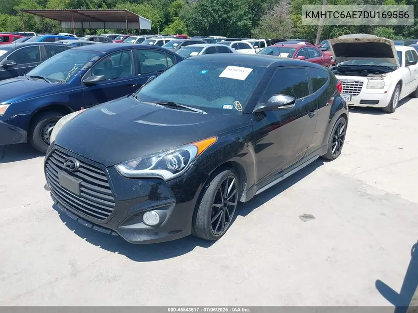 2013 Hyundai Veloster Turbo W/Black VIN: KMHTC6AE7DU169556 Lot: 45543617