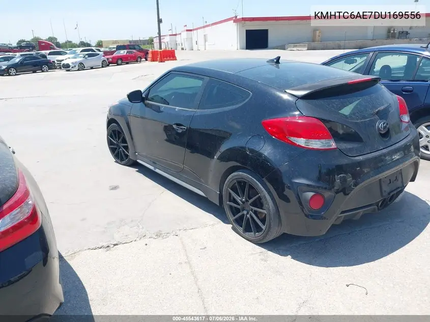 2013 Hyundai Veloster Turbo W/Black VIN: KMHTC6AE7DU169556 Lot: 45543617