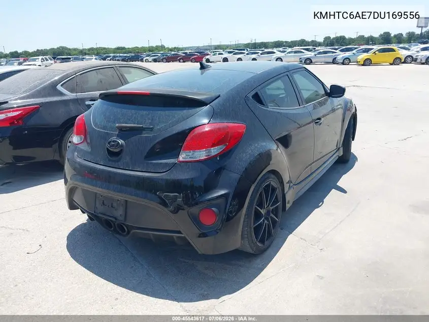 2013 Hyundai Veloster Turbo W/Black VIN: KMHTC6AE7DU169556 Lot: 45543617