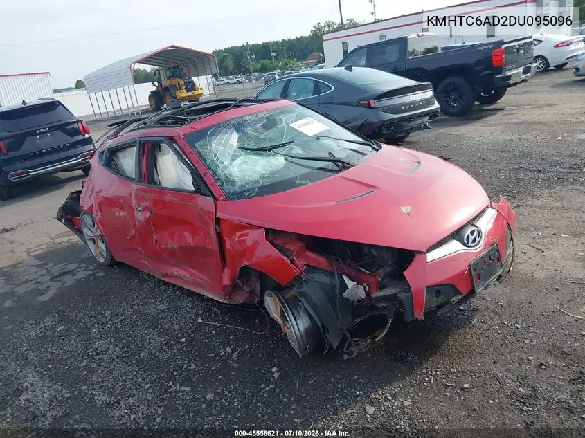 2013 Hyundai Veloster Base W/Gray VIN: KMHTC6AD2DU095096 Lot: 45558621