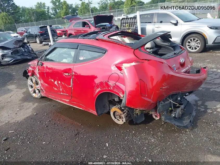 2013 Hyundai Veloster Base W/Gray VIN: KMHTC6AD2DU095096 Lot: 45558621