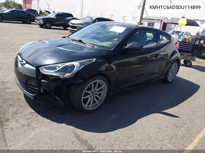 2013 Hyundai Veloster Base W/Gray VIN: KMHTC6AD5DU114899 Lot: 45574477