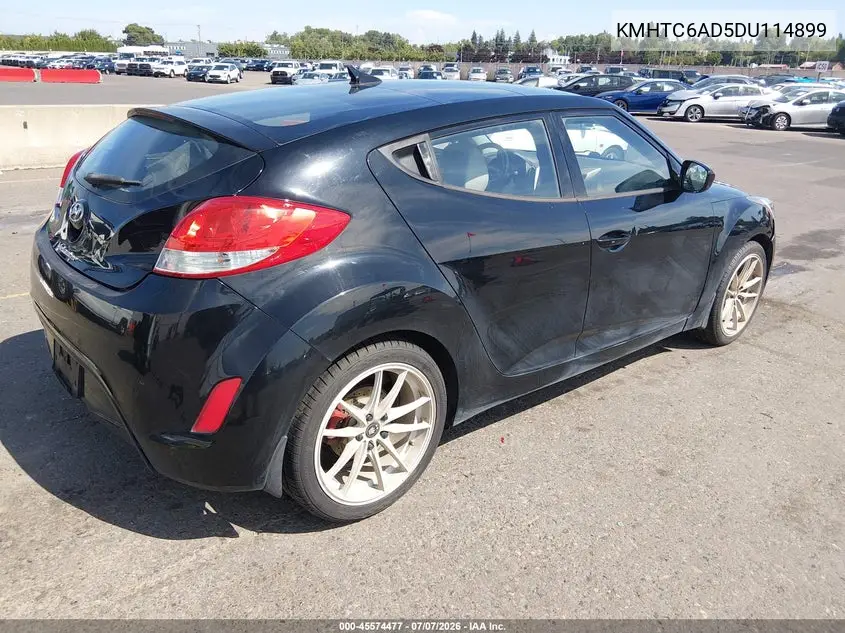 2013 Hyundai Veloster Base W/Gray VIN: KMHTC6AD5DU114899 Lot: 45574477