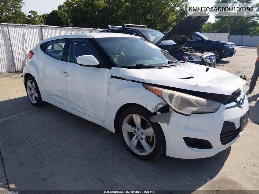 2013 Hyundai Veloster Base W/Gray VIN: KMHTC6AD0DU130198 Lot: 45601546