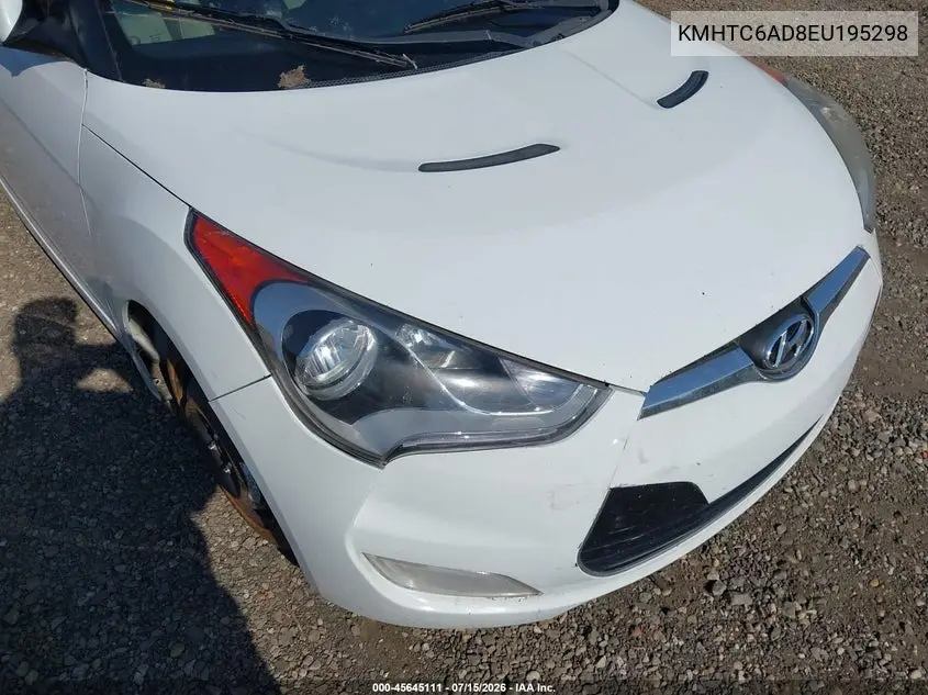 2014 Hyundai Veloster Base W/Gray VIN: KMHTC6AD8EU195298 Lot: 45645111