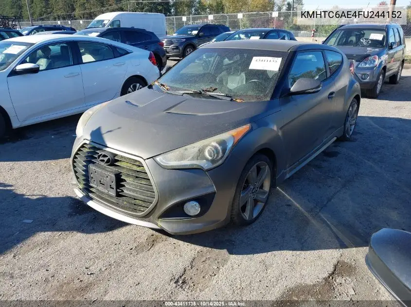 KMHTC6AE4FU244152 2015 Hyundai Veloster Turbo