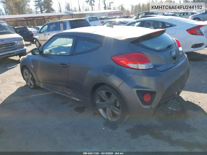 KMHTC6AE4FU244152 2015 Hyundai Veloster Turbo
