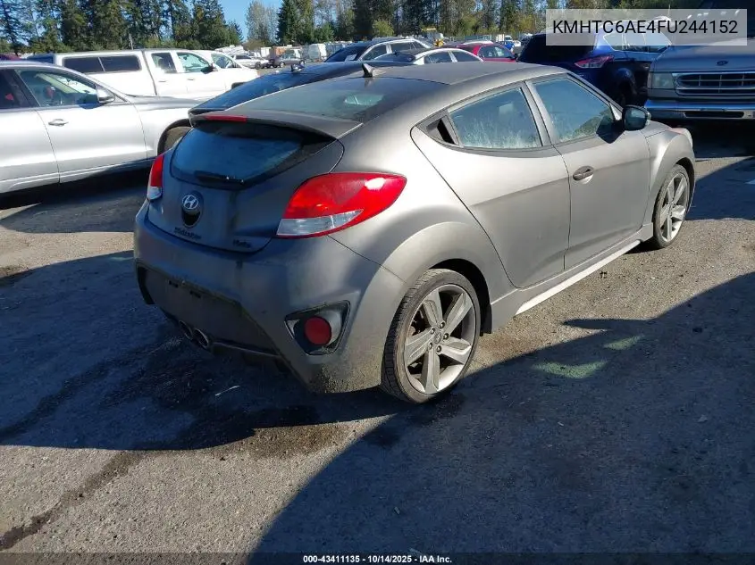 KMHTC6AE4FU244152 2015 Hyundai Veloster Turbo