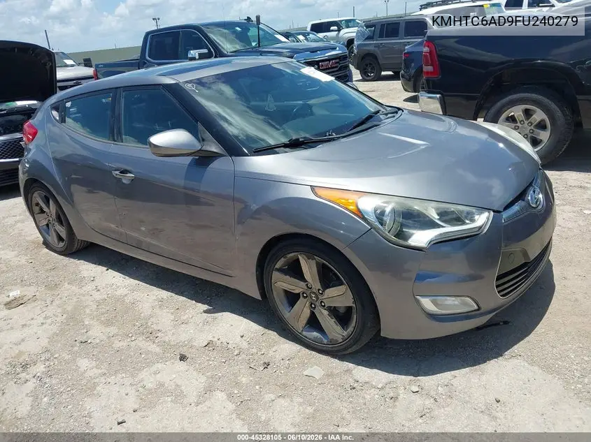 2015 Hyundai Veloster VIN: KMHTC6AD9FU240279 Lot: 45328105