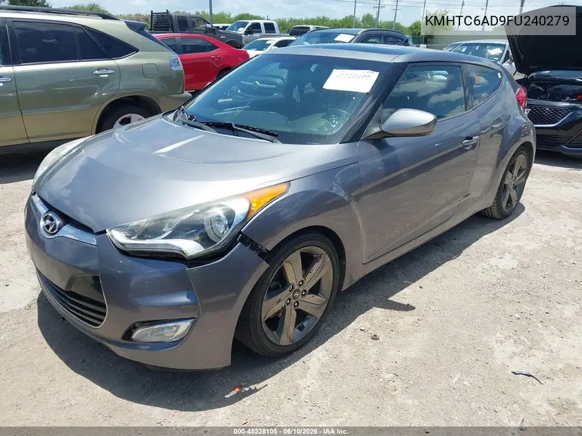 2015 Hyundai Veloster VIN: KMHTC6AD9FU240279 Lot: 45328105
