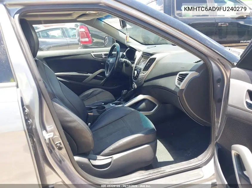 2015 Hyundai Veloster VIN: KMHTC6AD9FU240279 Lot: 45328105