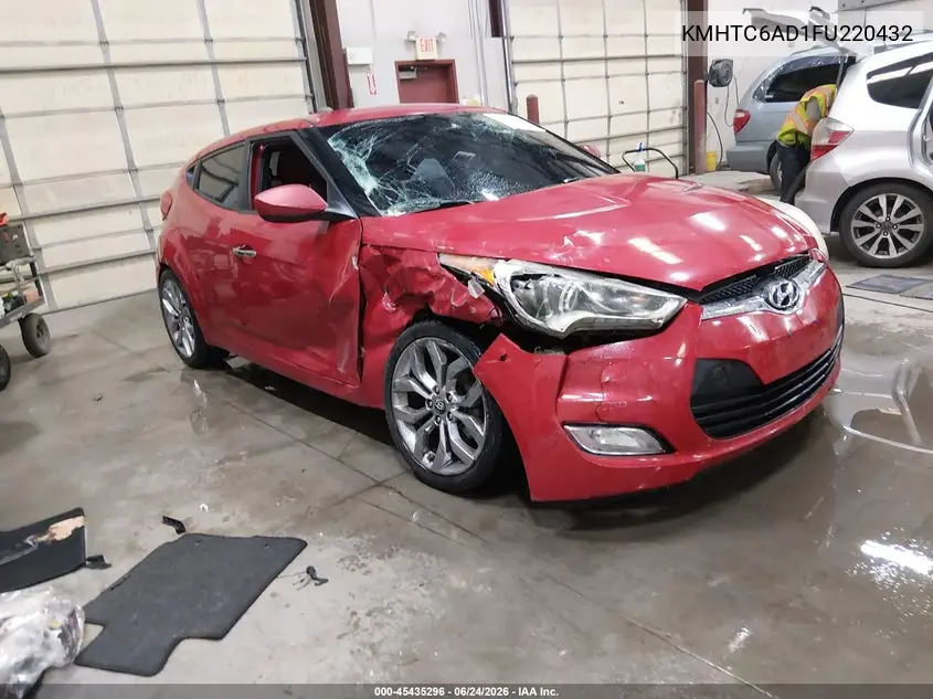 2015 Hyundai Veloster Re:flex VIN: KMHTC6AD1FU220432 Lot: 45435296