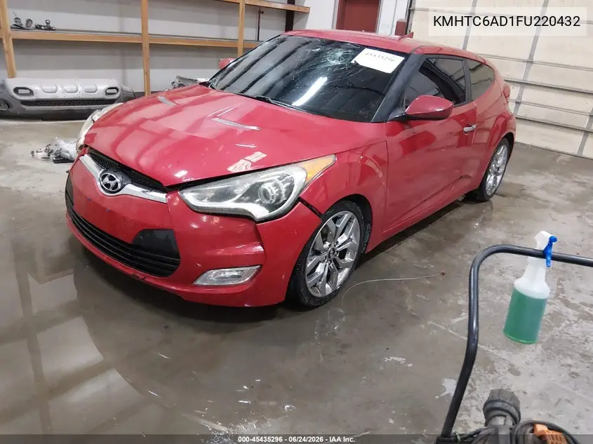 2015 Hyundai Veloster Re:flex VIN: KMHTC6AD1FU220432 Lot: 45435296