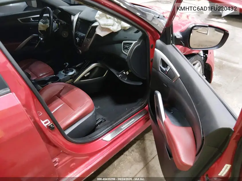 2015 Hyundai Veloster Re:flex VIN: KMHTC6AD1FU220432 Lot: 45435296