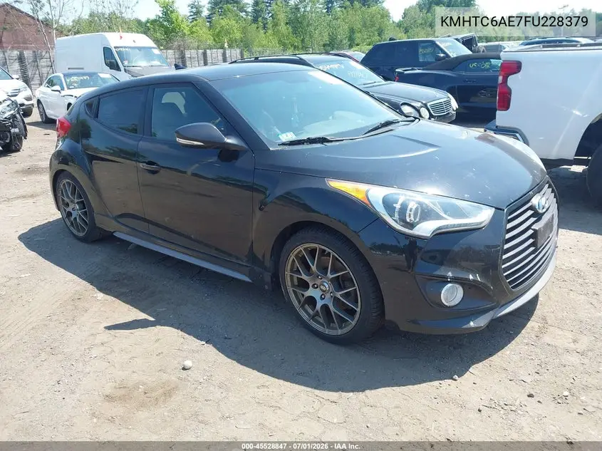 2015 Hyundai Veloster Turbo VIN: KMHTC6AE7FU228379 Lot: 45528847