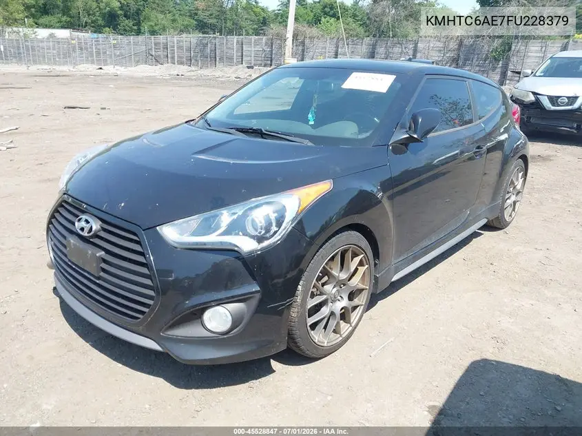 2015 Hyundai Veloster Turbo VIN: KMHTC6AE7FU228379 Lot: 45528847