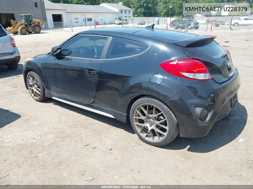 2015 Hyundai Veloster Turbo VIN: KMHTC6AE7FU228379 Lot: 45528847