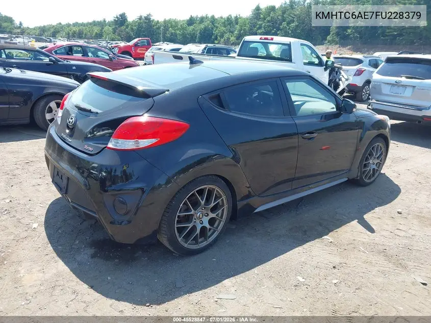 2015 Hyundai Veloster Turbo VIN: KMHTC6AE7FU228379 Lot: 45528847