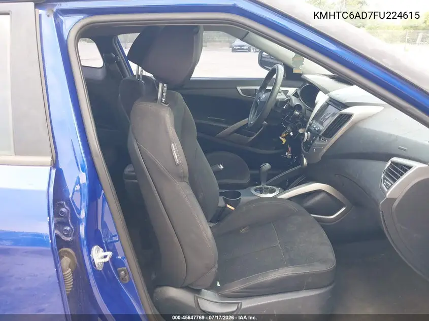 2015 Hyundai Veloster VIN: KMHTC6AD7FU224615 Lot: 45647769
