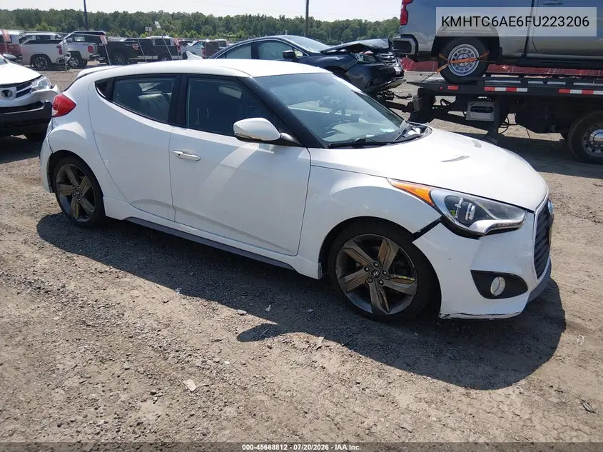 2015 Hyundai Veloster Turbo VIN: KMHTC6AE6FU223206 Lot: 45668812