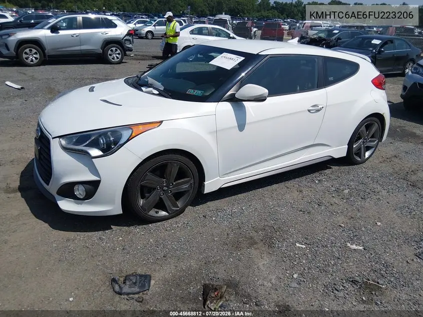 2015 Hyundai Veloster Turbo VIN: KMHTC6AE6FU223206 Lot: 45668812