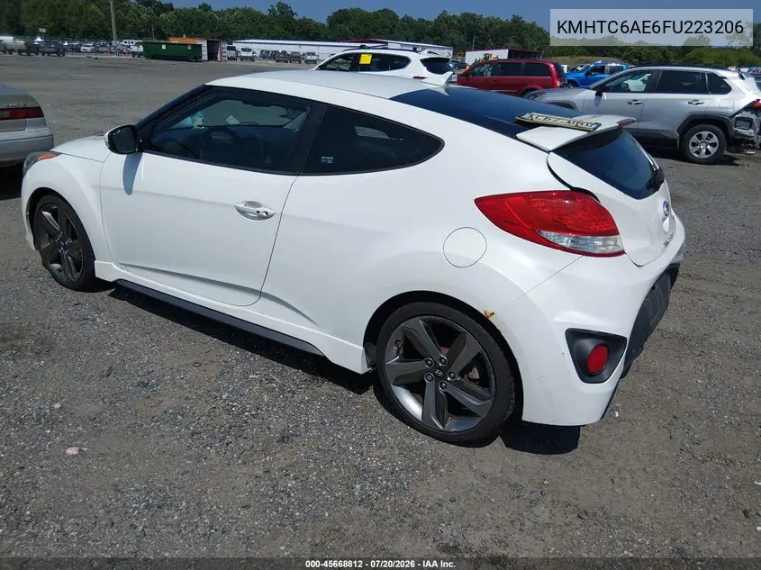 2015 Hyundai Veloster Turbo VIN: KMHTC6AE6FU223206 Lot: 45668812