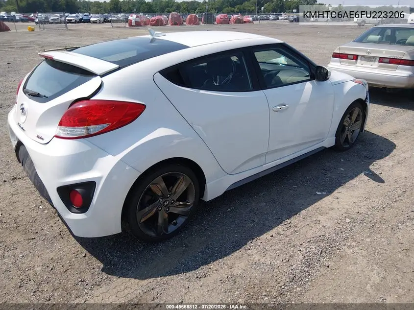 2015 Hyundai Veloster Turbo VIN: KMHTC6AE6FU223206 Lot: 45668812