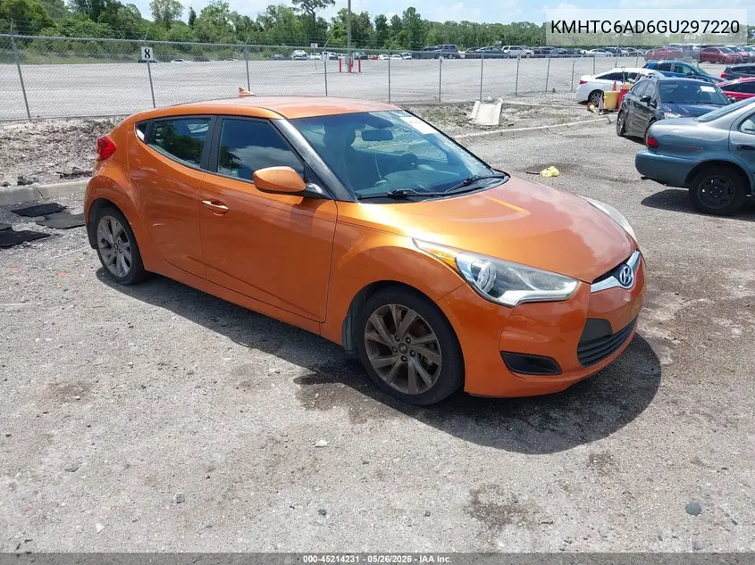 2016 Hyundai Veloster VIN: KMHTC6AD6GU297220 Lot: 45214231