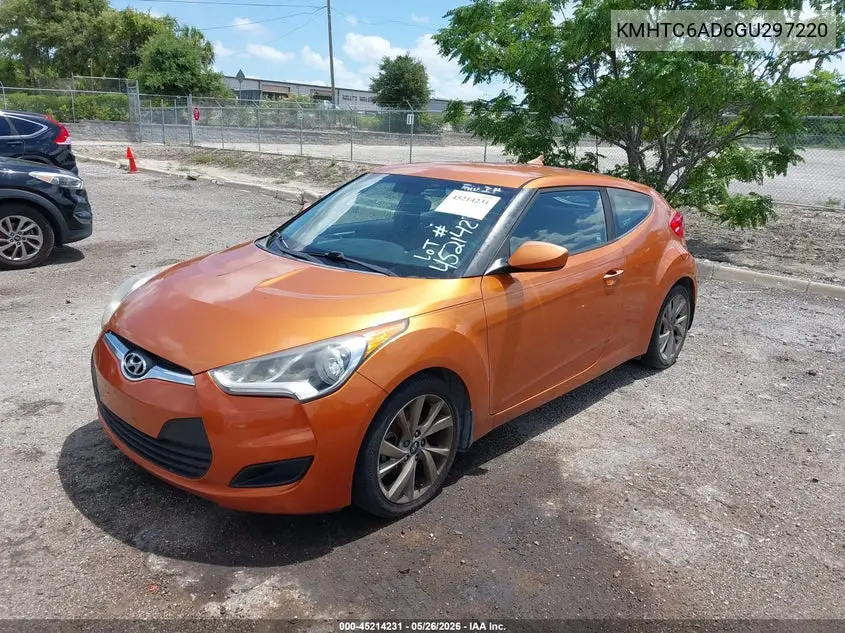 2016 Hyundai Veloster VIN: KMHTC6AD6GU297220 Lot: 45214231