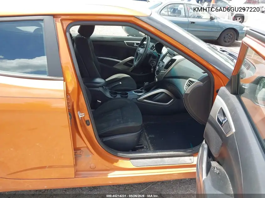 2016 Hyundai Veloster VIN: KMHTC6AD6GU297220 Lot: 45214231