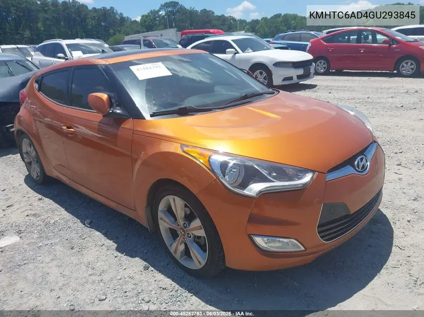 2016 Hyundai Veloster VIN: KMHTC6AD4GU293845 Lot: 45282793