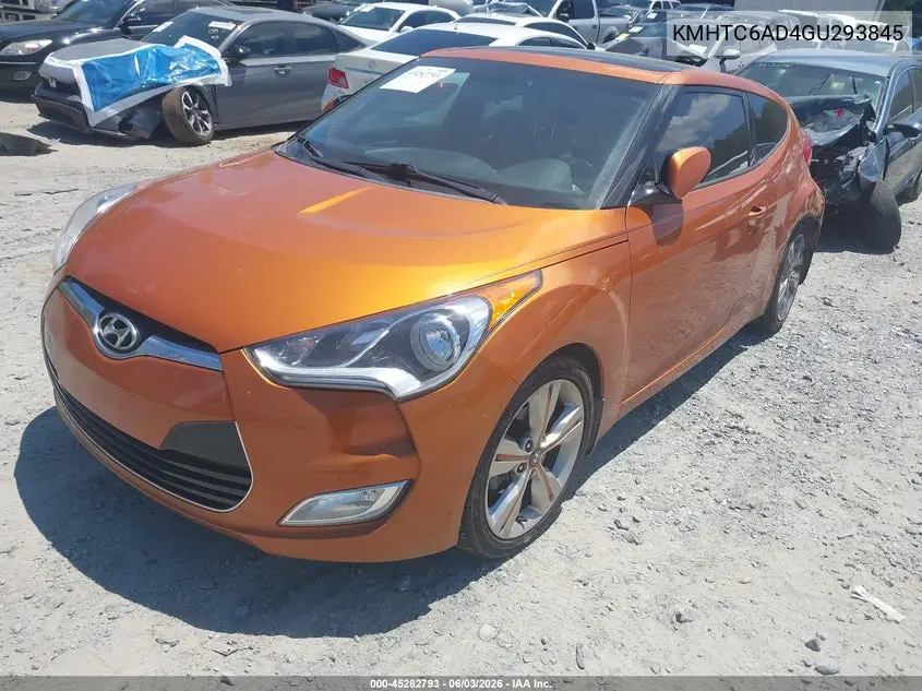 2016 Hyundai Veloster VIN: KMHTC6AD4GU293845 Lot: 45282793