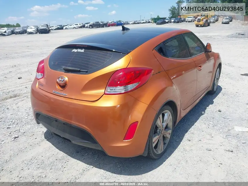2016 Hyundai Veloster VIN: KMHTC6AD4GU293845 Lot: 45282793