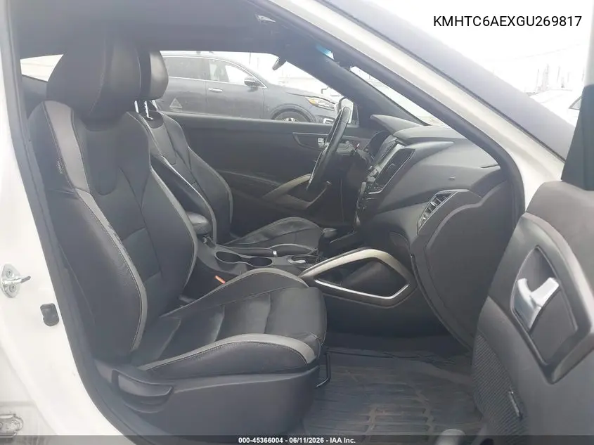 2016 Hyundai Veloster Turbo VIN: KMHTC6AEXGU269817 Lot: 45366004