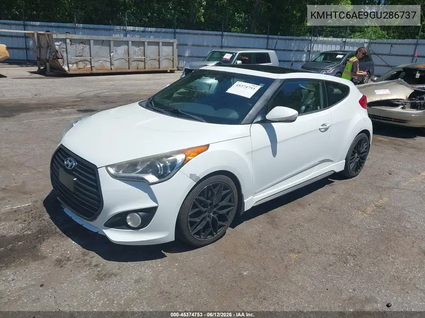 2016 Hyundai Veloster Turbo VIN: KMHTC6AE9GU286737 Lot: 45374753