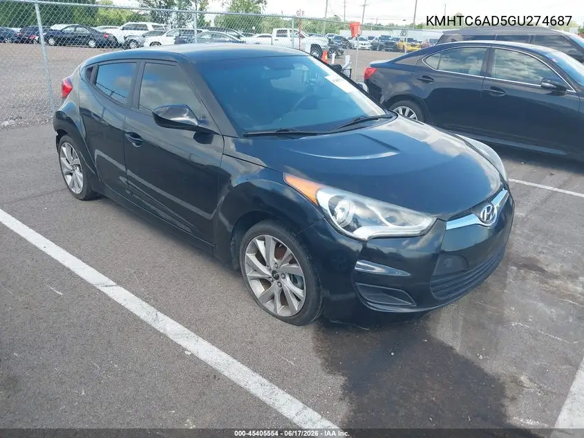KMHTC6AD5GU274687 2016 Hyundai Veloster